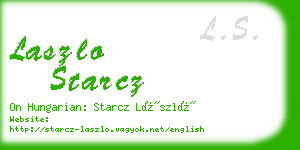 laszlo starcz business card